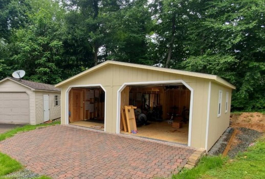Standard A-Frame Modular Garage -T1-11 or LP Smart panel siding